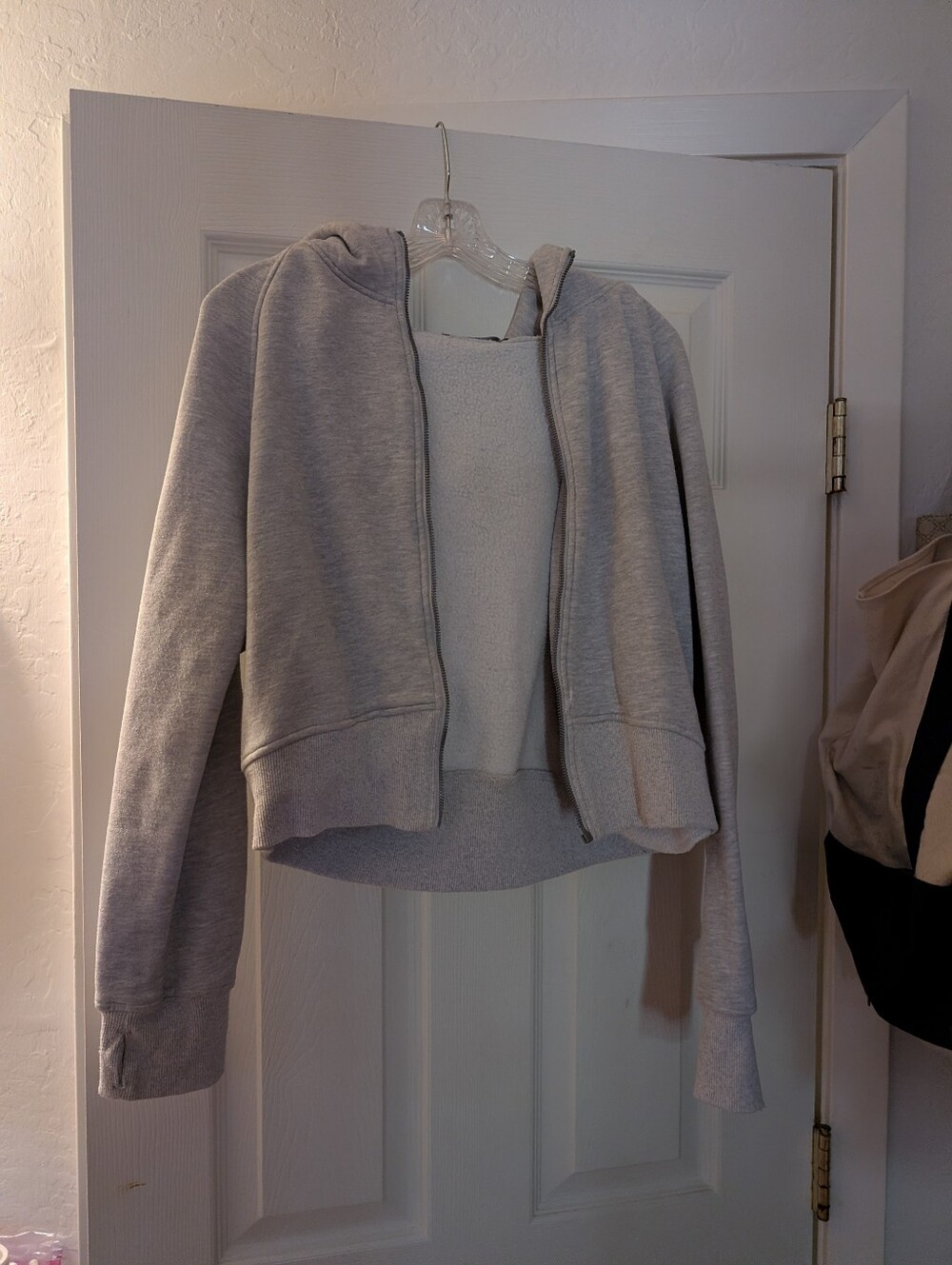 Light Gray Zip-Up Hoodie